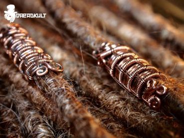 kupferdraht dreadperlen, dreadperle, dread pearls from copper, wire dread beads, draht dreadperlen, draht schnmuck, dread draht schmuck,dreadkult, dreadlocks